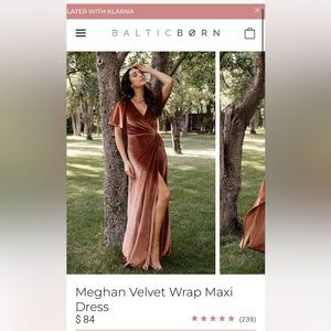 Meghan Velvet Wrap Maxi dress